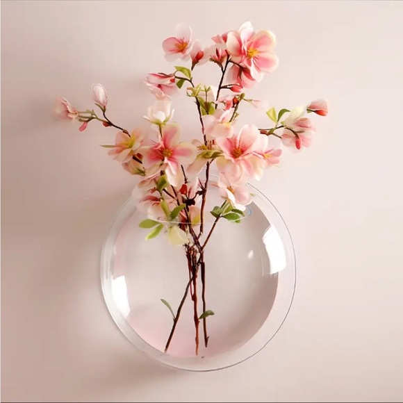 ❗️SOLD❗️2 (TWO) Wall-mounted Decorative Set, Hydroponic Plant Transparent - Picture 9 of 16